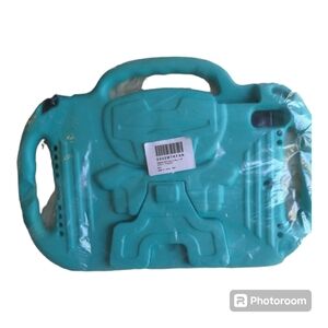 BMOUO Kids Case For iPad Air Teal Green With Handles Padded Large